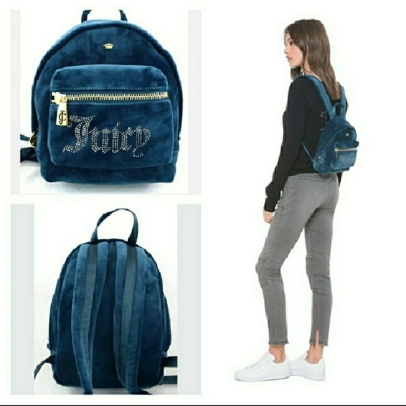 juicy couture velvet mini backpack